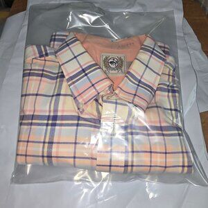 Cinch XL Short Sleeved Button Down Sport Shirt Plaid Pattern